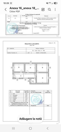 Casă cu 3 camere în Central