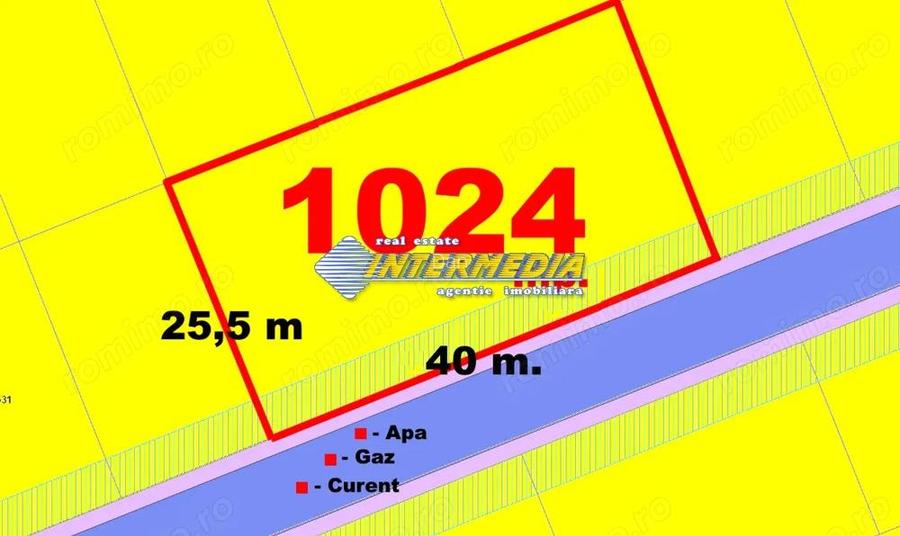 Vand 1024 mp de Teren Intravilan cu deschidere 40 m, Alba Micesti cu utilitatile in fata si cu Vand 1024 mp de Teren Intravilan cu deschidere 40 m, Alba Micesti cu utilitatile in fata si cu