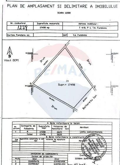 Teren intravilan - 17.500 mp - Gostilele Fundulea Teren intravilan - 17.500 mp - Gostilele Fundulea