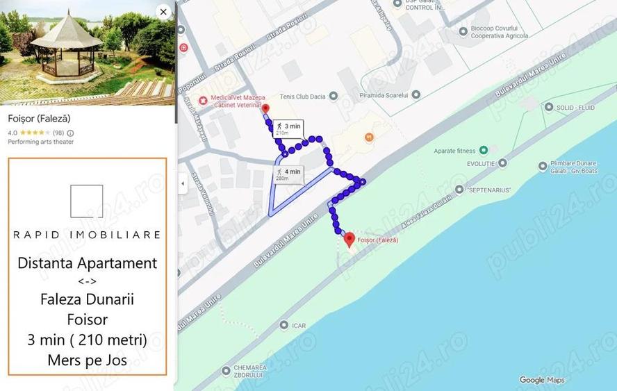 OFERTA - Apartament 1 Camera - Mazepa 1 - Vedere Dunare - Mobilat+Utilat - Blue Acqua Piata Ancora - 8