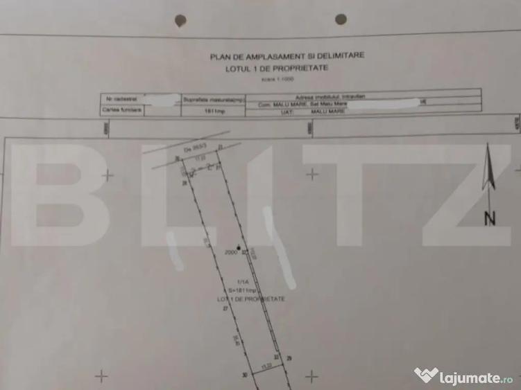 Teren intravilan 1811 mp, cu utilita?i, zona Malu Mare! - 4