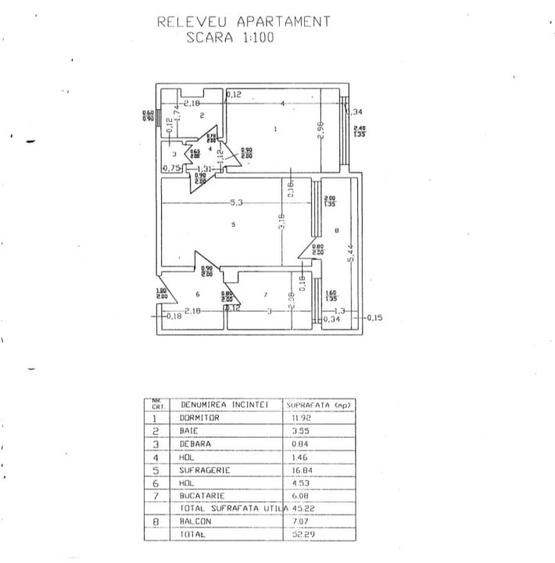 Apartament de 2 camere, 52.29 mp, zona Piata Nicolina - 7