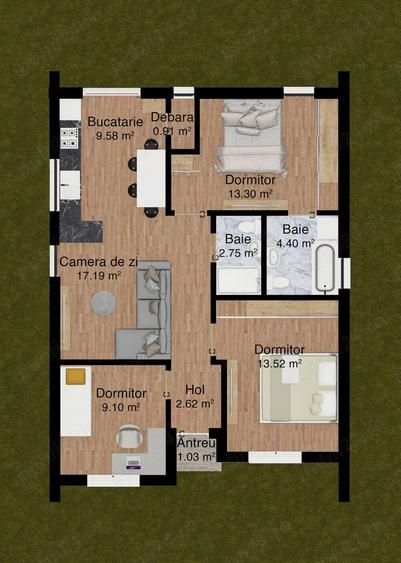 - Casa noua, 3 Dormitoare (4 Camere), in Padurea Noroieni, 89.900 Euro - 5