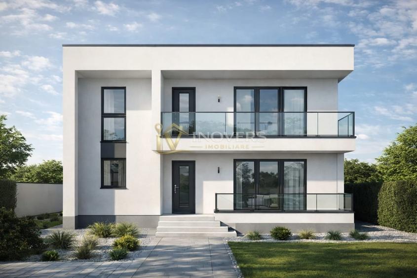 Vilă modernă P+1 | 4 dormitoare | 1300mp teren | Pompă căldură |45 min București - 2