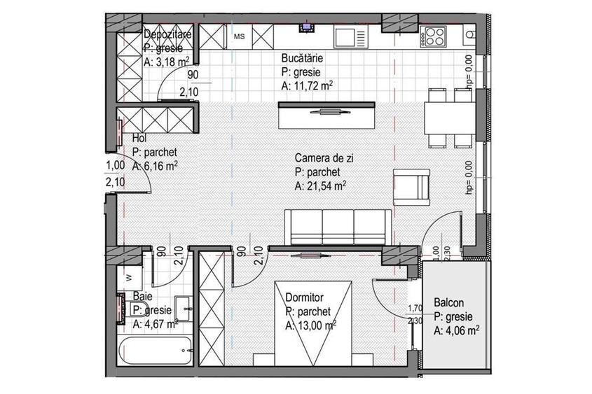 Apartament 2 camere|60 mp|garaj|finisat|Sopor|Iulius Mall - 8