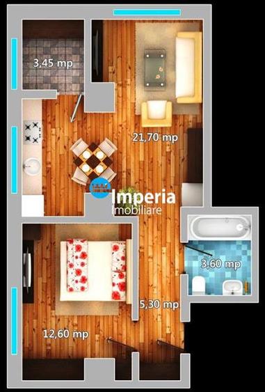 Apartament 2 camere Lazar Rezidence  Palas - 8