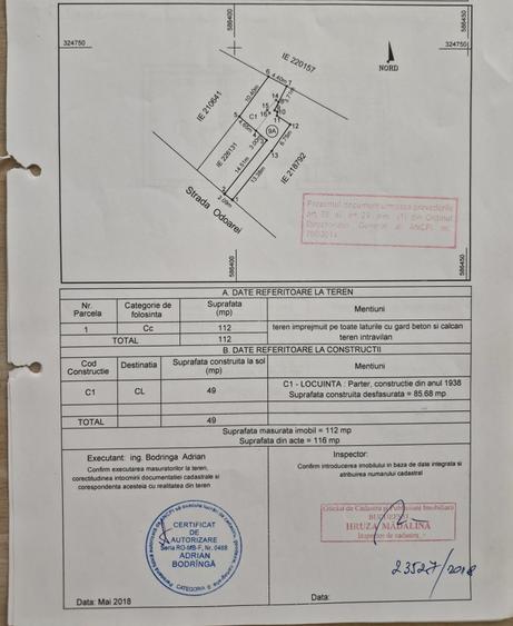 Casă individuală cu 4 camere cu Canalizare în Rahova