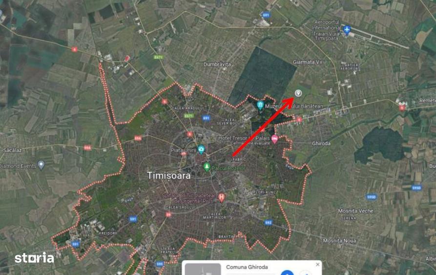 Cota 2/6 din teren extravilan- Localitatea Ghiroda , judetul Timis, - 3