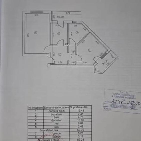 Apartament 2 camere decomandat - etaj intermediar - Baza 3 - 1