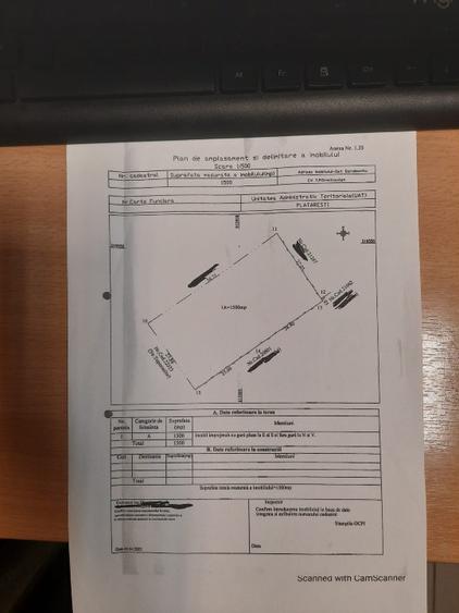 Teren intravilan Plataresti 1500 mp - 1