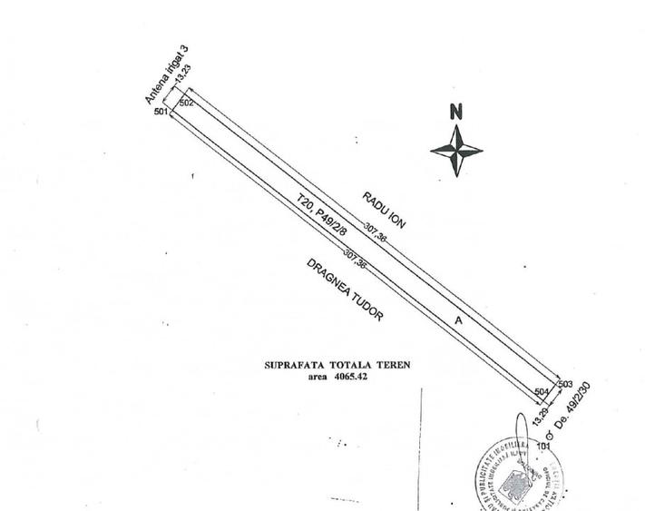 Teren Extravilan In Rate Primaverii Com. Berceni | 4065mp | #EG19 - 2