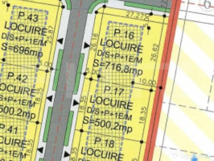 Teren intravilan 500 mp - 1
