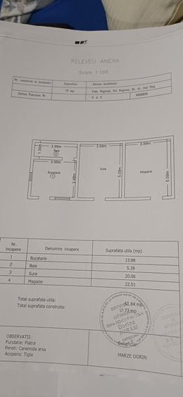 Casă cu 3 camere în Valea Iadului