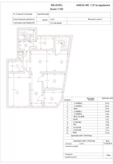 Apartament cu 4 camere semidecomandat în Cotroceni