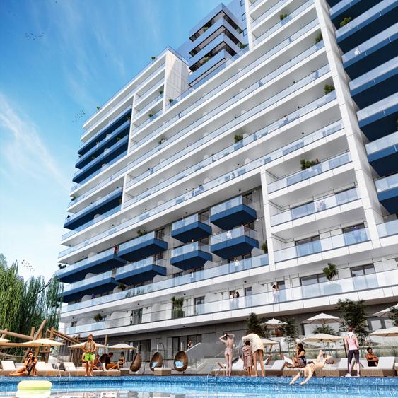 PROMOTIE BLACK FRIDAY !! SOLID SKYLINE MAMAIA- STUDIO VEDERE FRONTALA LAC- SMART - 5