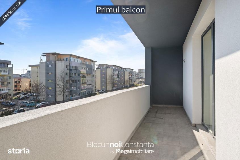 #Apartament luminos: 52mp utili + 23mp balcoane | TVA inclus - etaj II - 1