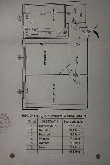 Metrou 1 Decembrie 1918 Apartament 2 camere, decomandat - 2