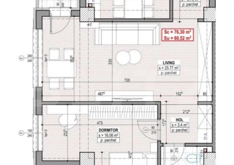 Apartament 3 camere, bloc nou, 60 mp, Traian Vuia - 5