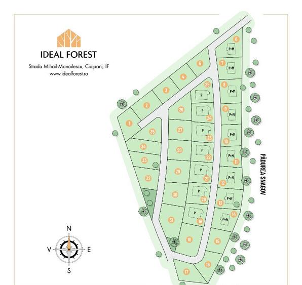 LOT DE VANZARE cu deschidere la padurea Snagov - 4