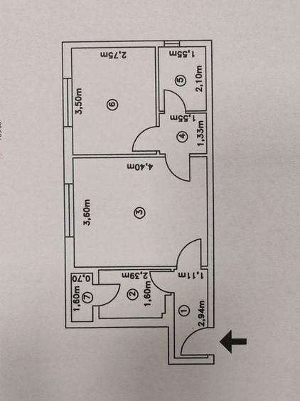 APARTAMENT 2 CAMERE,  SECTOR 4/LUICA, 39 MP, BLOC ANVELOPAT - 1