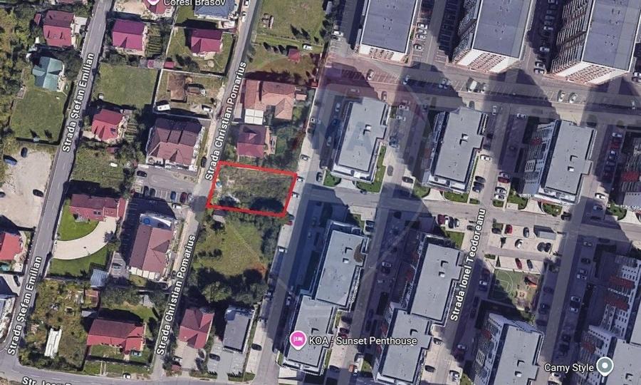 Teren de închiriat–700 mp –Tractorul, Brașov | Str. Christian Pomarius - 5