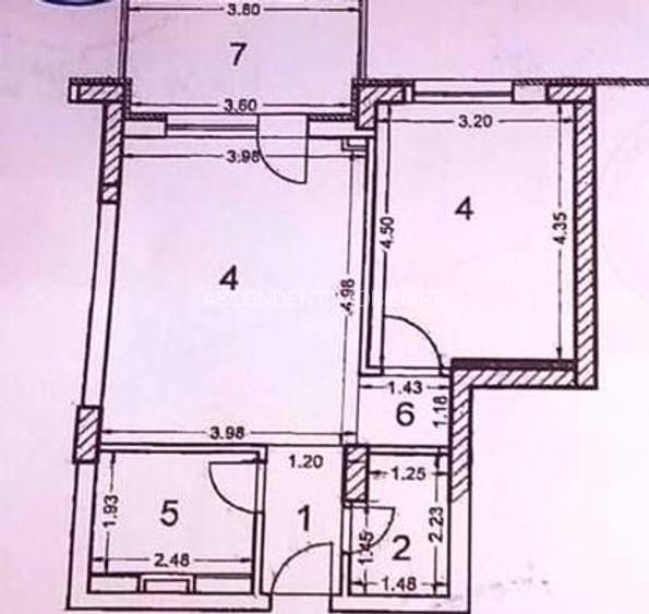 Apartament cu 2 camere decomandat în Tractorul Apartament cu 2 camere decomandat în Tractorul