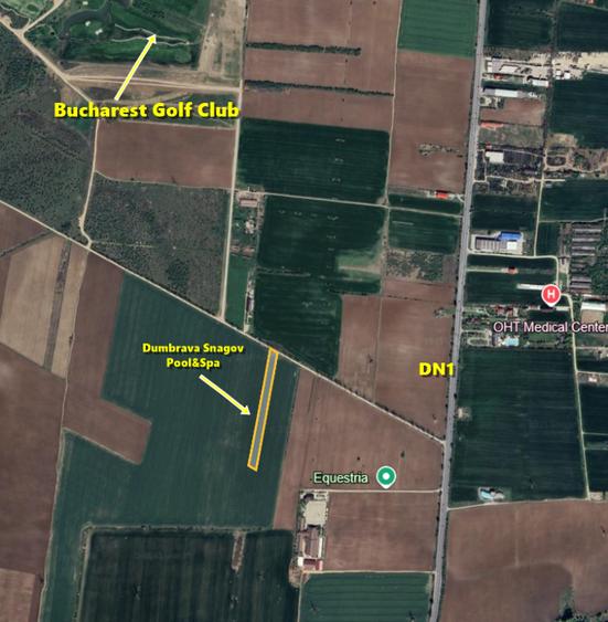Lot de casa lângă DN1, Tâncăbești Snagov, intrarea Bucharest Golf Club - 2