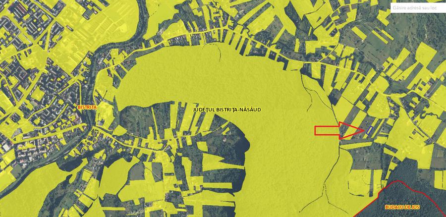 Teren 1500 mp pe str Paltinului, Valea Ghinzii , extravilan Bistrita - 1