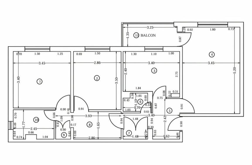 Apartament cu 3 camere decomandat, mobilat în Central