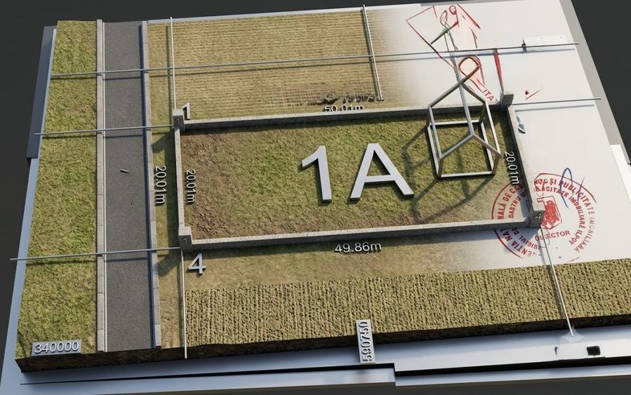 Teren Construcții intravilan de 1000 mp, în Tunari