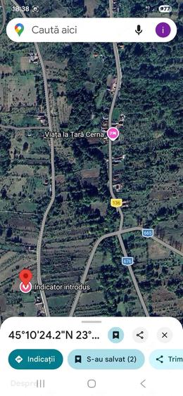 Teren de 2300 mp, în Polovragi