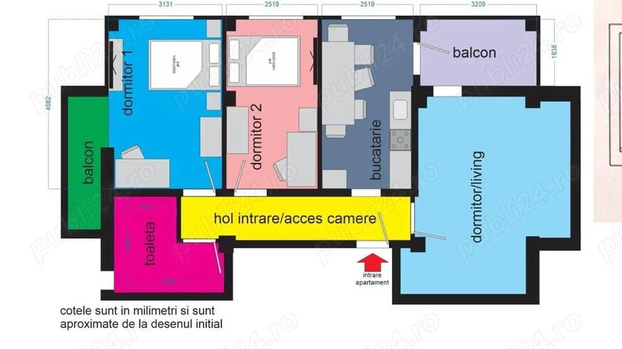 Ap 3 camere Tomis Plus - 1