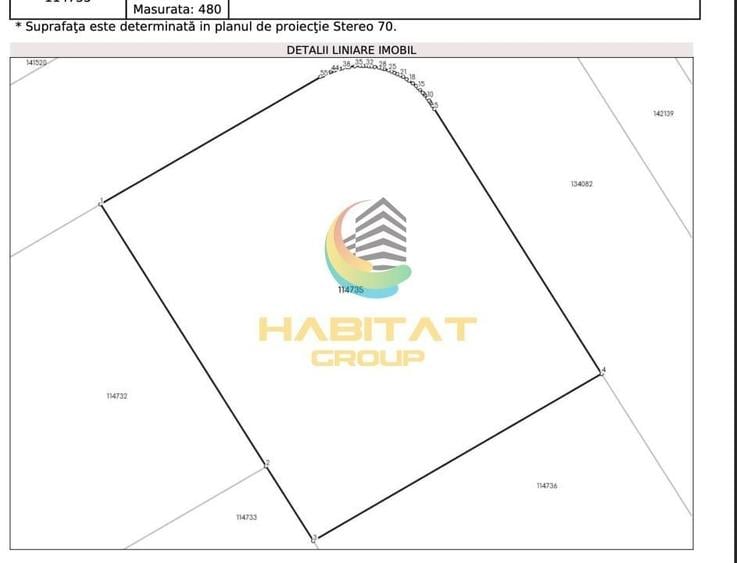 Teren Construcții intravilan de 480 mp, în Central