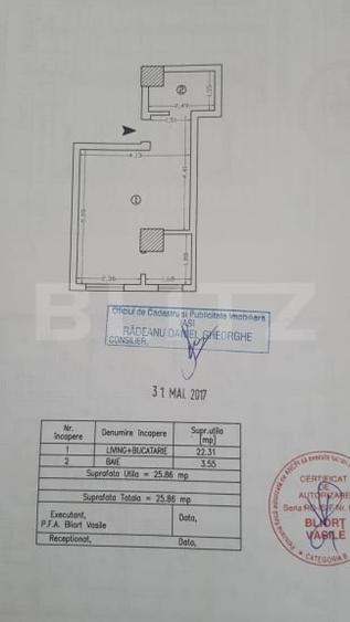 Garsoniera de vanzare, 25.86 mp, zona Central - 6