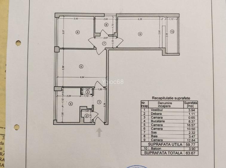 Apartament 3 camere Titan