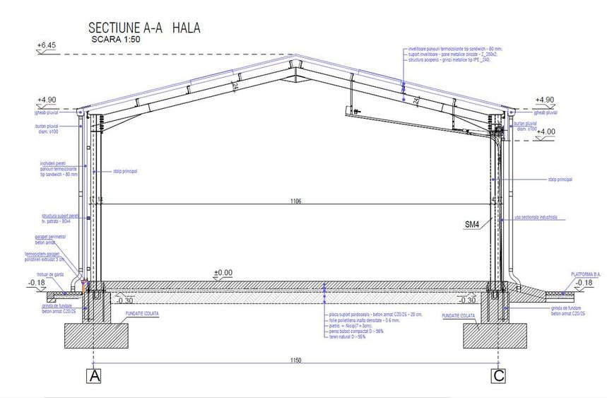 Hala depozit de vanzare, 600 mp - 2