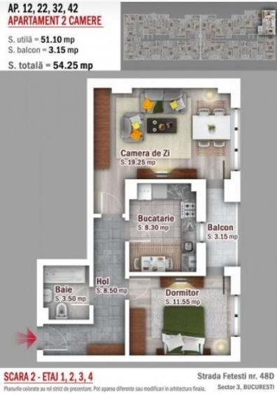 Particular Apartement 2 camere, mobilat, Titan/Ozana - 6