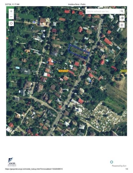 Teren Construcții intravilan de 1400 mp, în Snagov