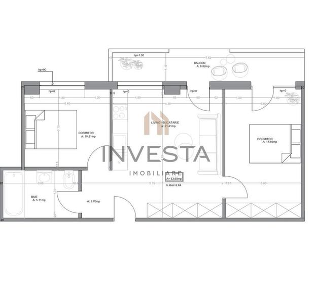 Apartament cu 3 camere, bloc nou, etaj intermediar, Intre Lacuri - 7