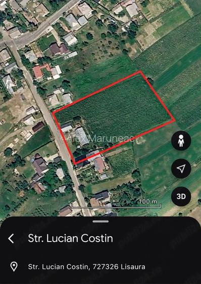 Teren intravilan sat Lisaura com Ipotesti jud Suceava