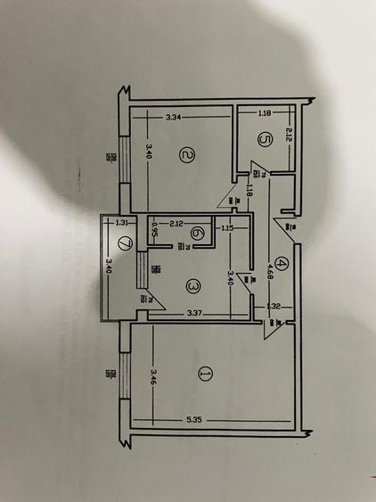 Apartament cu 2 camere decomandat în Central
