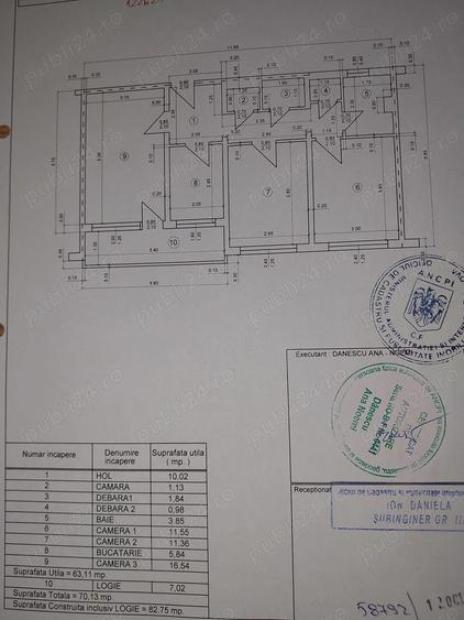 Vand apartament 3 Camere confort 1A , 82 mp - 10