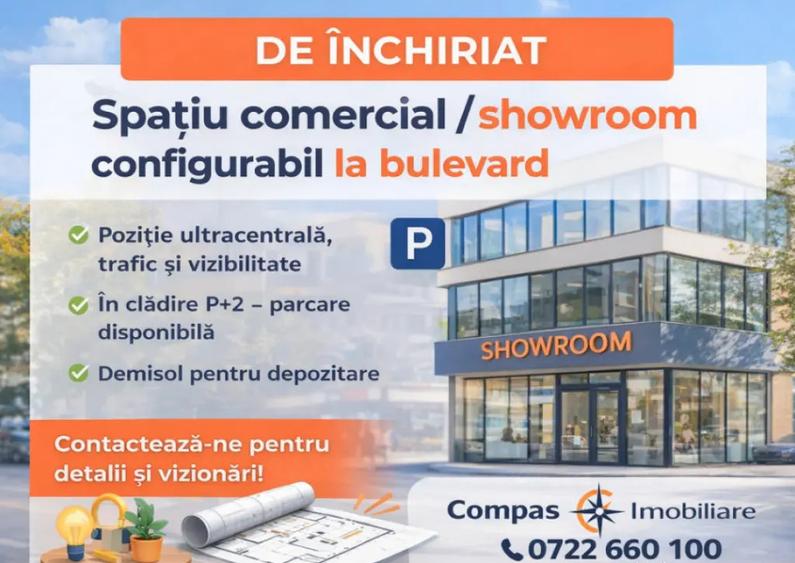Spatiu comercial D+P+2 VAD, VIZIBILITATE ZONA Galeria Mall - 1