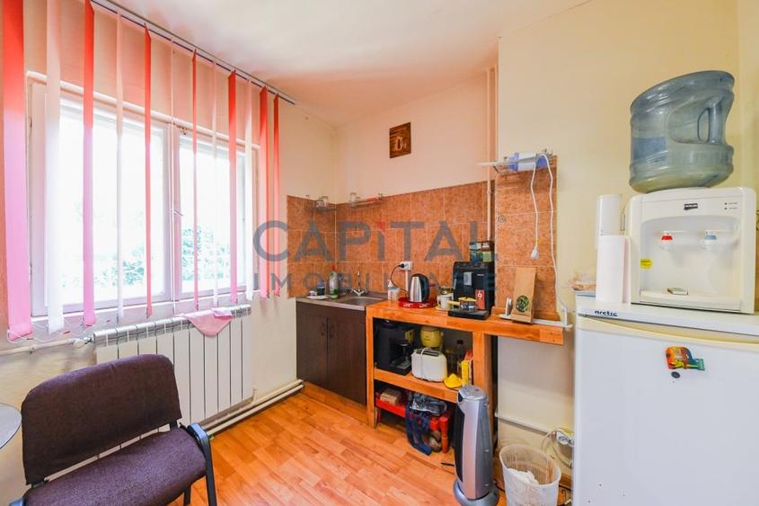 Teren intravilan, 10.000 mp, Imprejmuit+ drum privat+cladire de birouri, Dej - 10