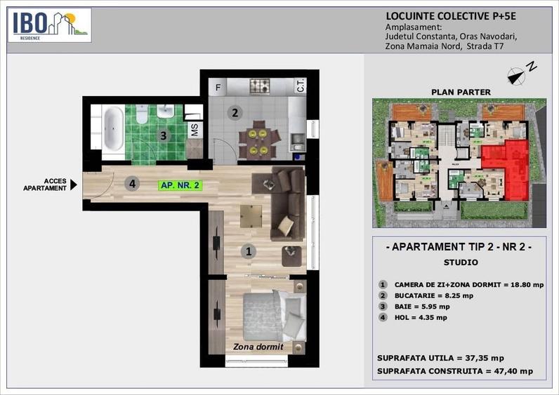 Apartament Tip Studio - Mamaia Nord / Sat - 2