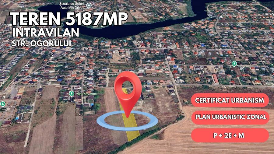 Teren Intravilan – 5.187mp – Corbeanca – P+2E+M - 1