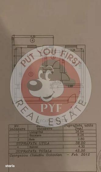 La Cocosu Rosu | Garsoniera | Semidecomandata | 42mp | B12729 - 4