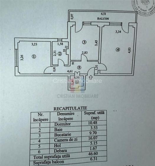 Spatios 2 cam 57mp Confort 1 Decomandat Obor balcon 7m Spatios 2 cam 57mp Confort 1 Decomandat Obor balcon 7m
