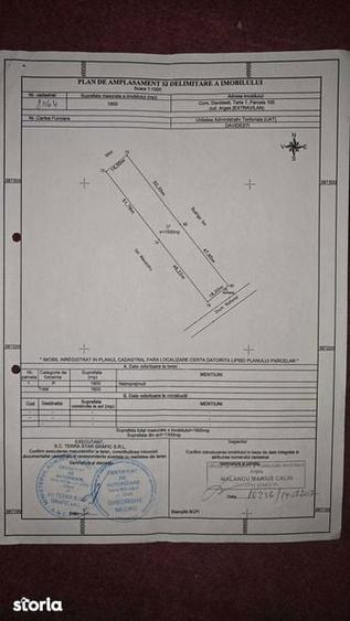 teren constructie CONTESTI- davidesti 1600m - 2