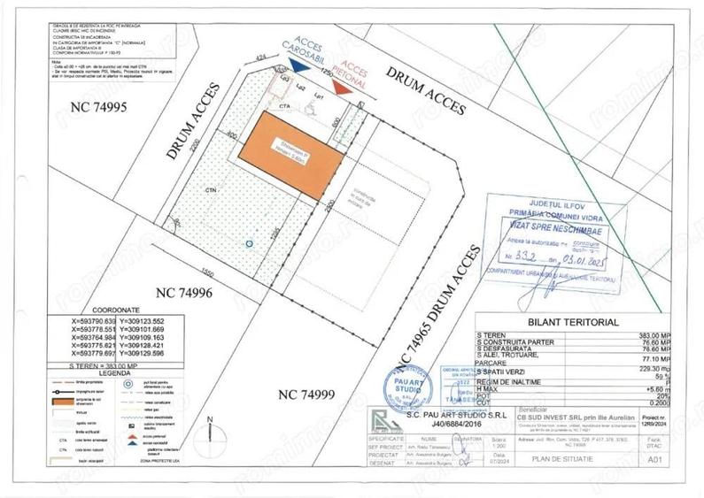 Teren Autorizatie Hala/Showroom Calea Bucuresti Berceni Vidra | #MG4E - 5